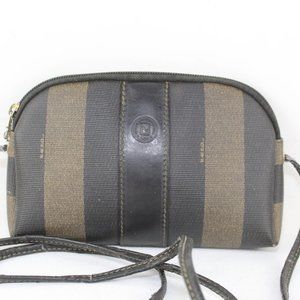 FENDI Vintage Striped Leather Bag
